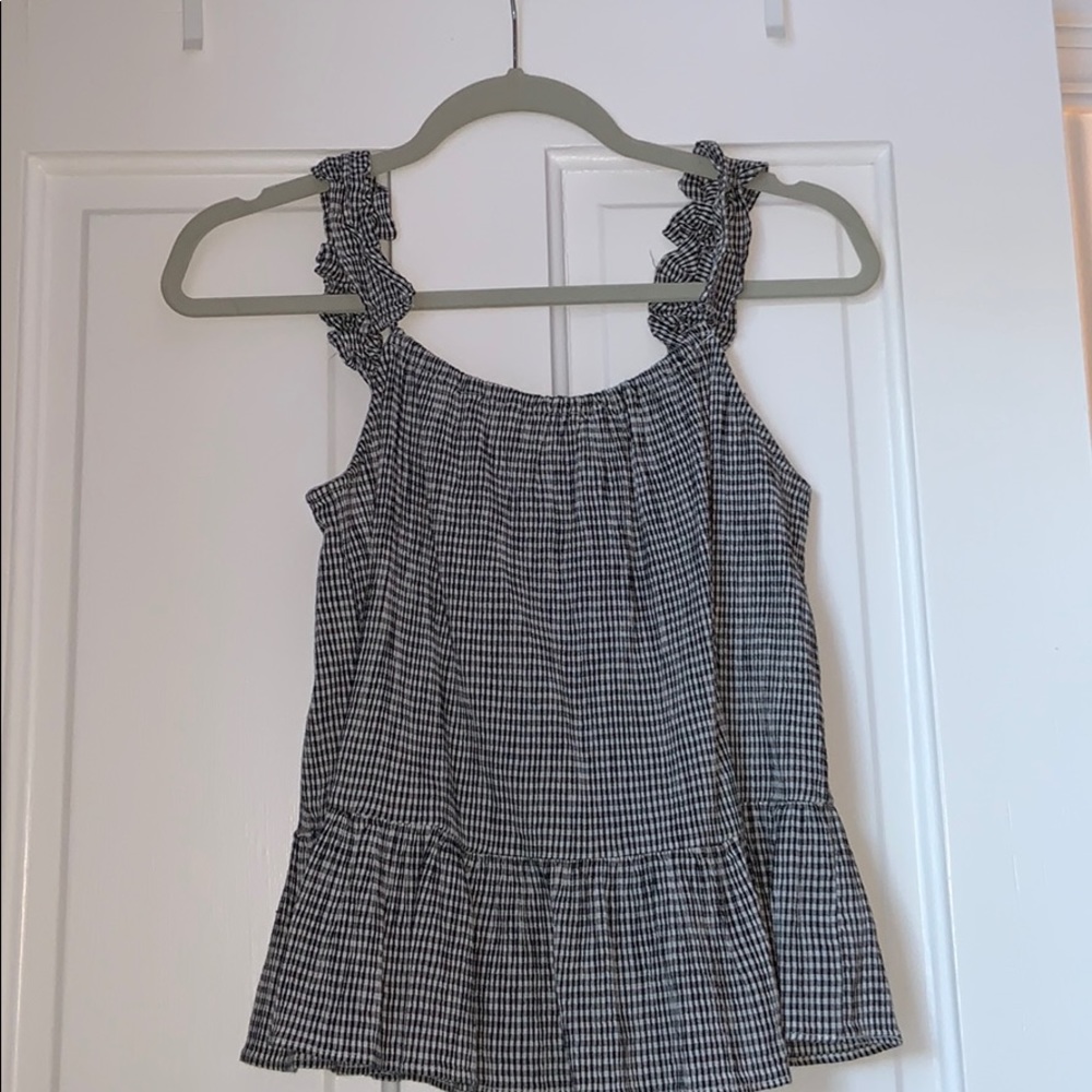 gingham madewell top